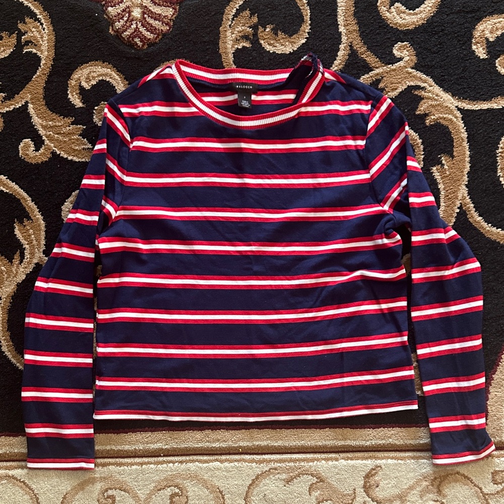Small Halogen striped top